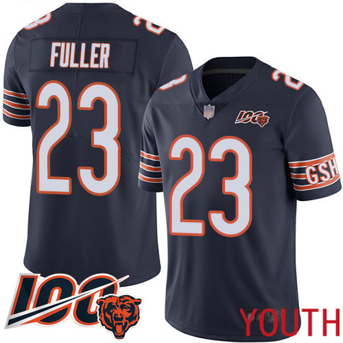 Chicago Bears Limited Navy Blue Youth Kyle Fuller Home Jersey NFL Football #23 100th Season